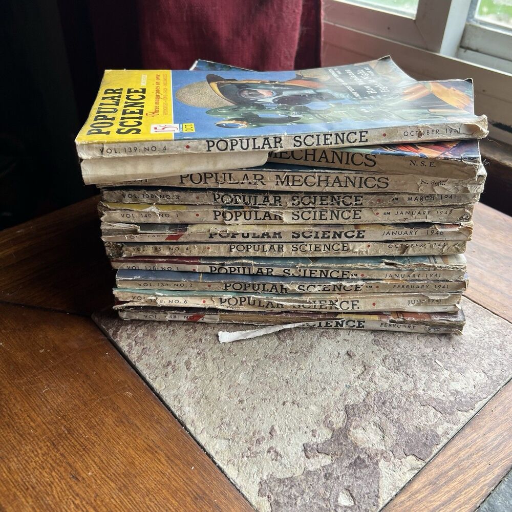 Popular Science Magazine- Vintage - Sold Individually 1941-1946